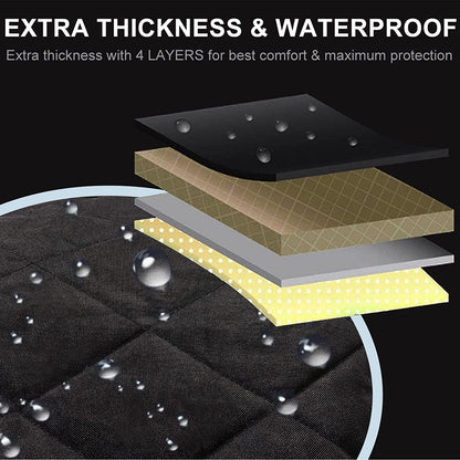 Dog Seat Cover Cars Trucks Suvs, Thick 600D Heavy Duty Pets Car Seat Cover, Waterproof & Wear-Resistant Durable Nonslip Backing & Hammock Convertible - 2 Pack