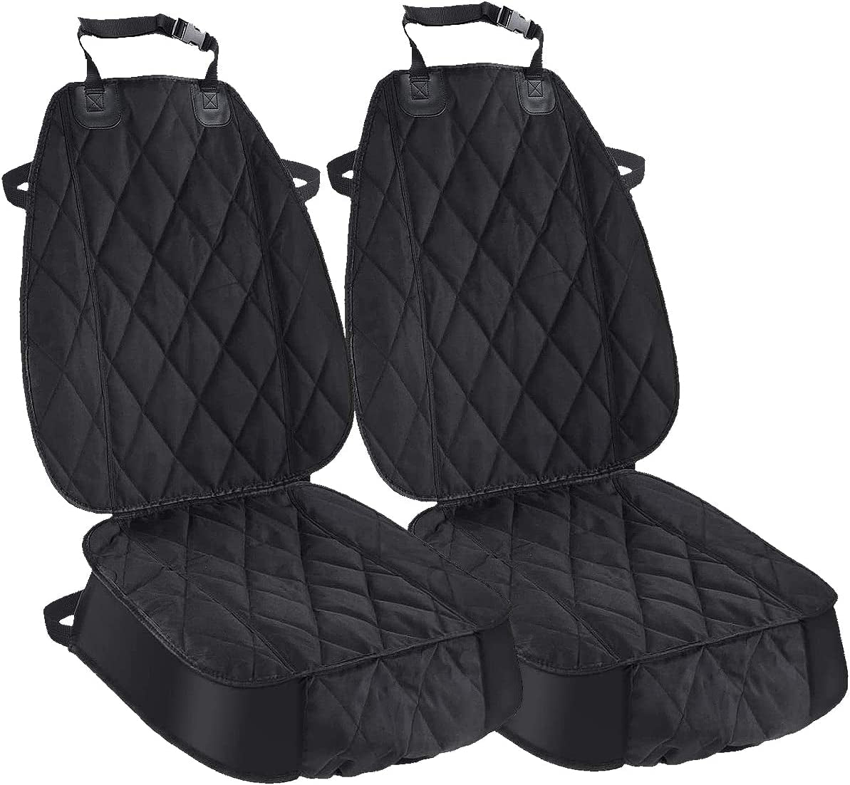 Dog Seat Cover Cars Trucks Suvs, Thick 600D Heavy Duty Pets Car Seat Cover, Waterproof & Wear-Resistant Durable Nonslip Backing & Hammock Convertible - 2 Pack