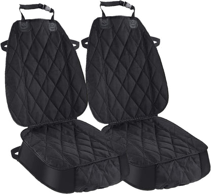 Dog Seat Cover Cars Trucks Suvs, Thick 600D Heavy Duty Pets Car Seat Cover, Waterproof & Wear-Resistant Durable Nonslip Backing & Hammock Convertible - 2 Pack