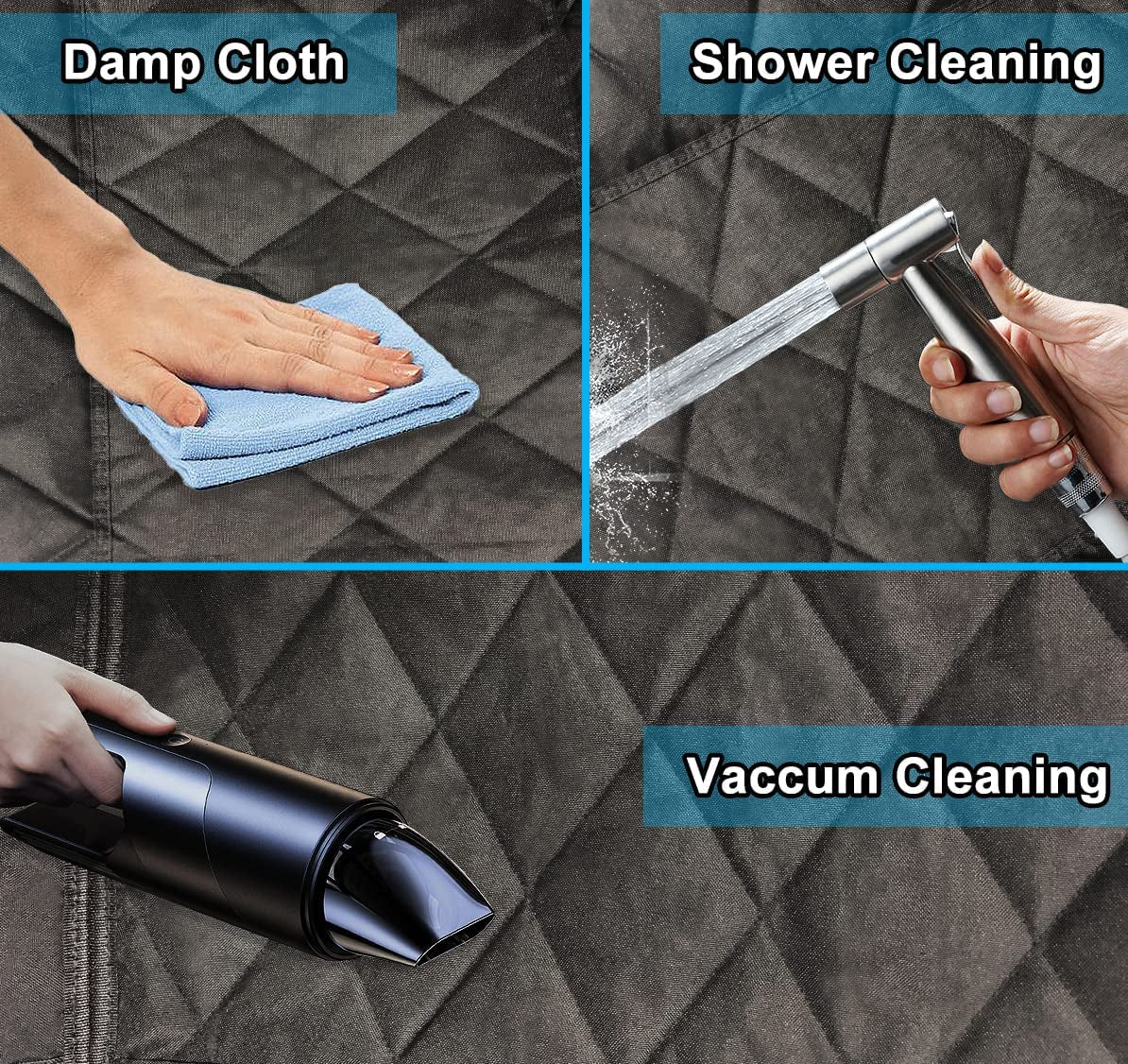 Dog Seat Cover Cars Trucks Suvs, Thick 600D Heavy Duty Pets Car Seat Cover, Waterproof & Wear-Resistant Durable Nonslip Backing & Hammock Convertible - 2 Pack